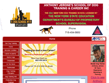 Tablet Screenshot of dogschoolny.com